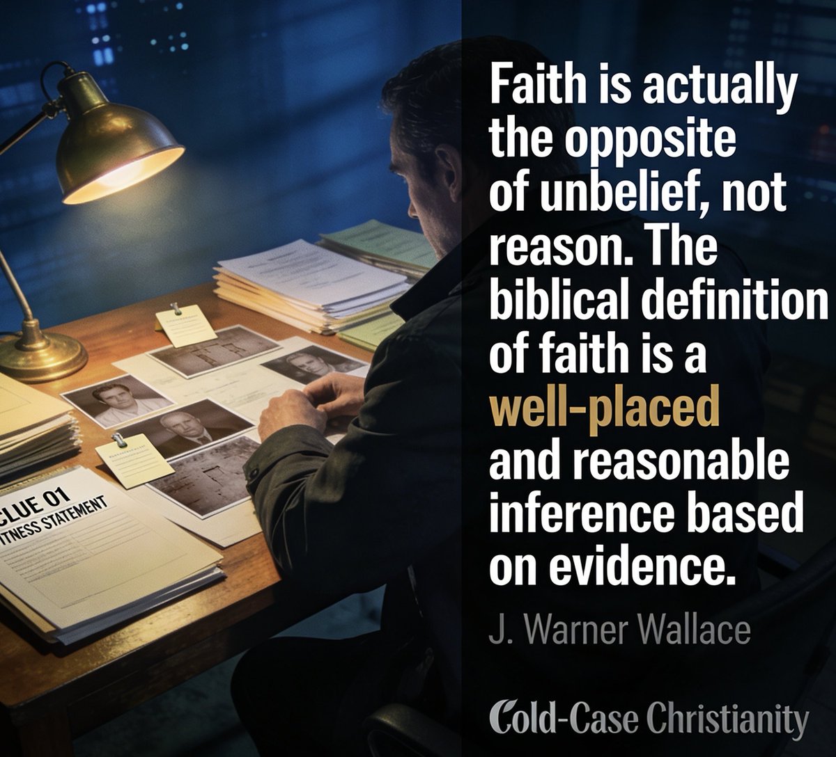 jwarnerwallace's tweet photo. Evidence, logic, and Scripture work together. Christianity can be trusted in the real world.
More resources: https://t.co/ctulVuUiDt
#FaithIsNotBlind #ColdCaseChristianity #Apologetics #EvidenceForFaith https://t.co/cnq0XT3t93