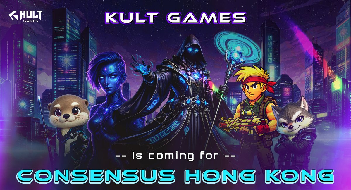 Hong Kong, we're coming for you. 🚀

KULT Games is touching down at <a href="/consensus_hk/">Consensus Hong Kong</a> 

Comment below if you'll be there! Let's meet up.