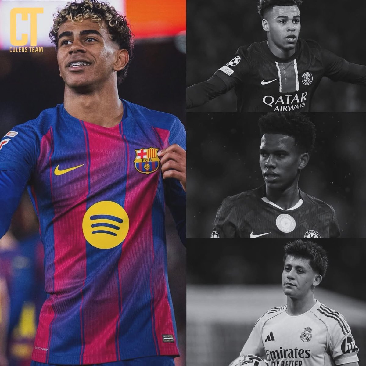 🔥 Les débats les plus courts de tous les temps.

❌ En 2024, ils ont comparé Lamine Yamal à Arda Guler, qui passe plus de temps à être remplaçant que titulaire.

❌ En 2025, ils ont comparé Lamine Yamal à Desire Doue, qui n’a que 3 buts lors des 13 derniers matchs.

❌ En 2026,