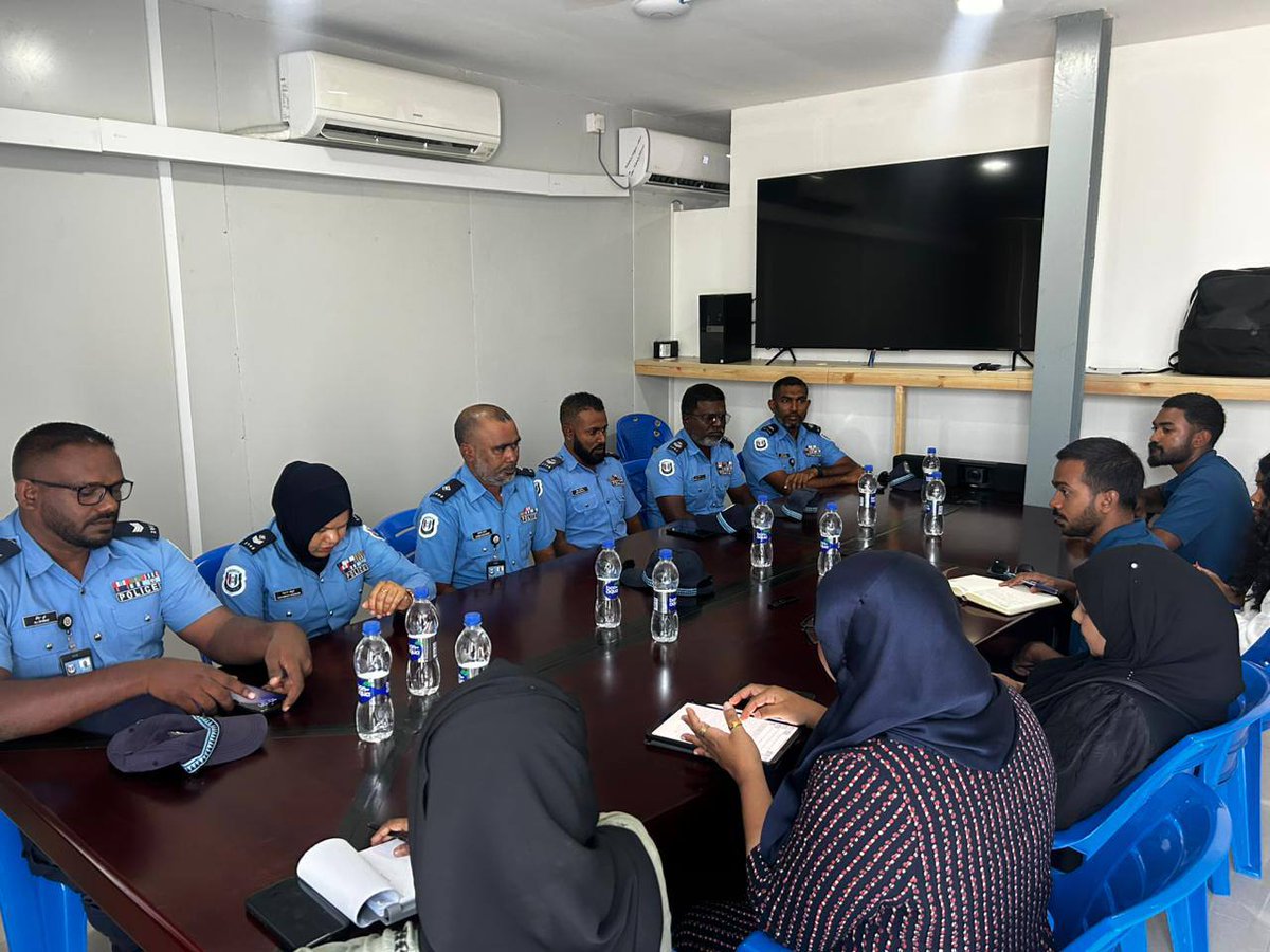 npmmaldives's tweet photo. The NPM conducted a monitoring visit to the GDh. Thinadhoo Police Station from 31st January 2026 to 5th February 2026 #HRCM #NPM https://t.co/K3Msz3vrFI