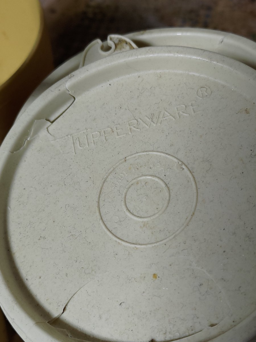 昭和の時代から自宅で使ってたタッパーが幾つも壊れてる。経年劣化か
