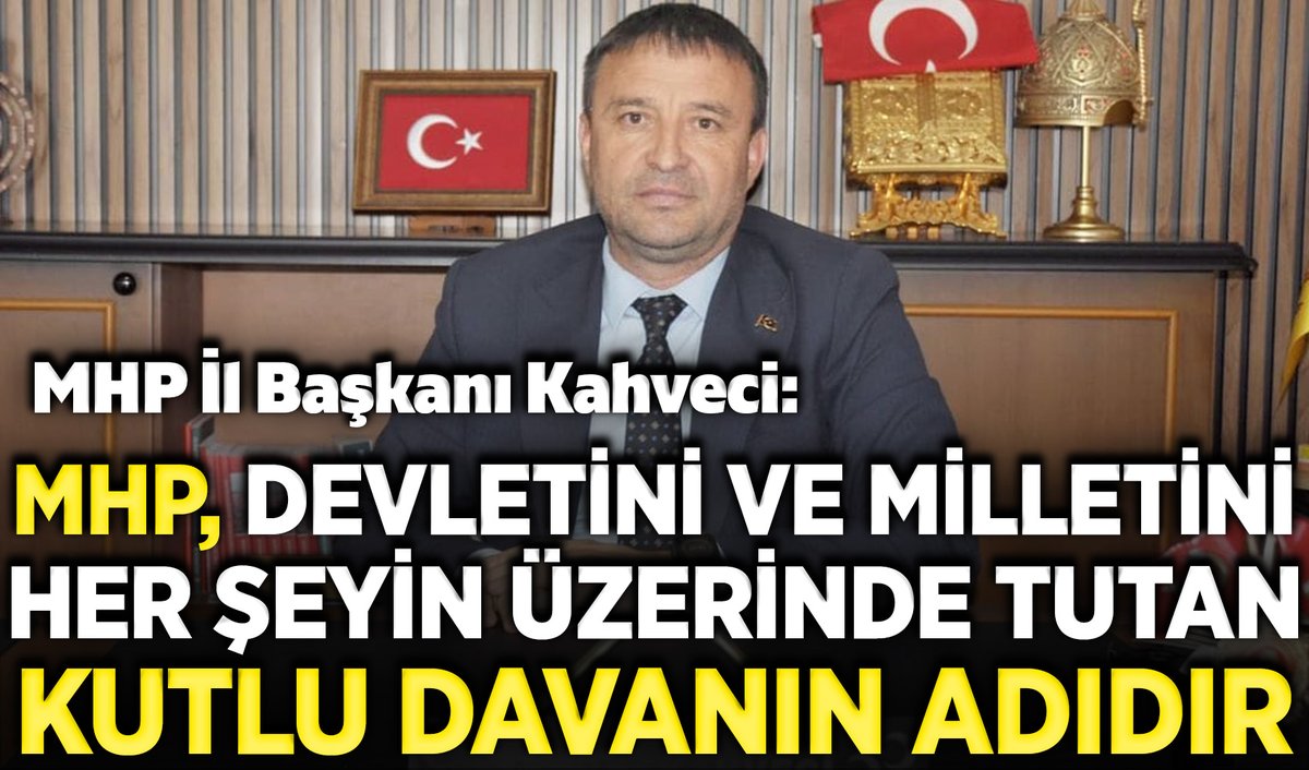 MHP İl Başkanı Kahveci: "MHP, Devletini ve Milletini Her Şeyin Üzerinde Tutan Kutlu Davanın Adıdır" afyonpostasi.com.tr/mhp-il-baskani…