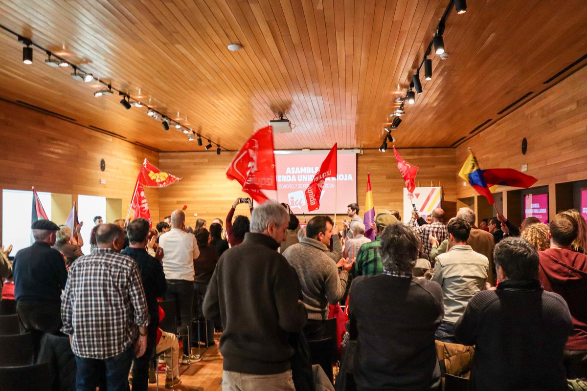 Muchas gracias a la militancia de <a href="/iurioja/">IU La Rioja 🔻</a> por construir Unidad para ser útiles y fiables a la clase trabajadora.
Y muchas gracias a toda la gente de <a href="/IzquierdaUnida/">Izquierda Unida🔻🇵🇸</a> por sus felicitaciones.
Vamos por ancho camino.