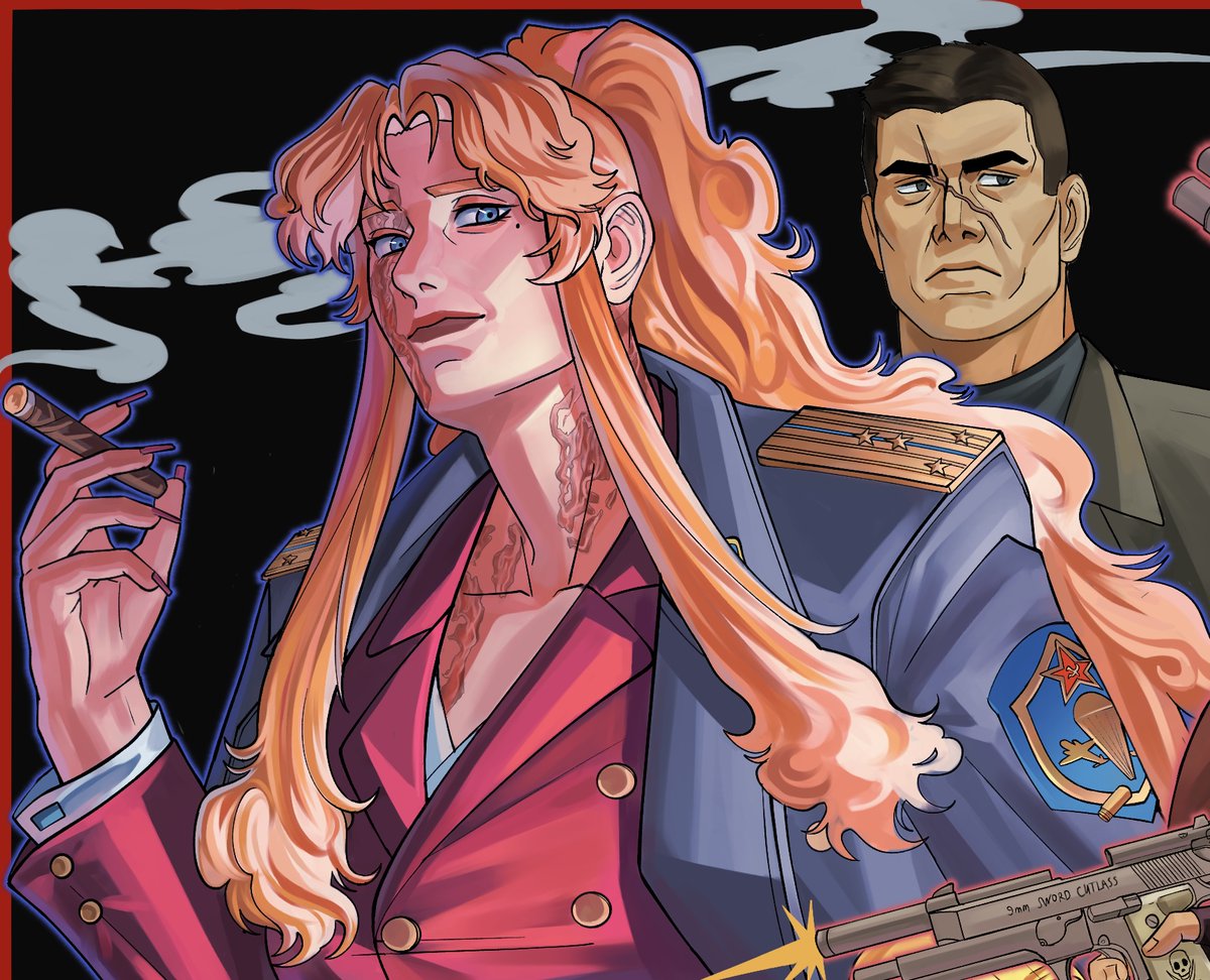 Two WIPS from one big illustration for fan zine I’m currently working on
Just really like how this is going ;)
 #BLACKLAGOON