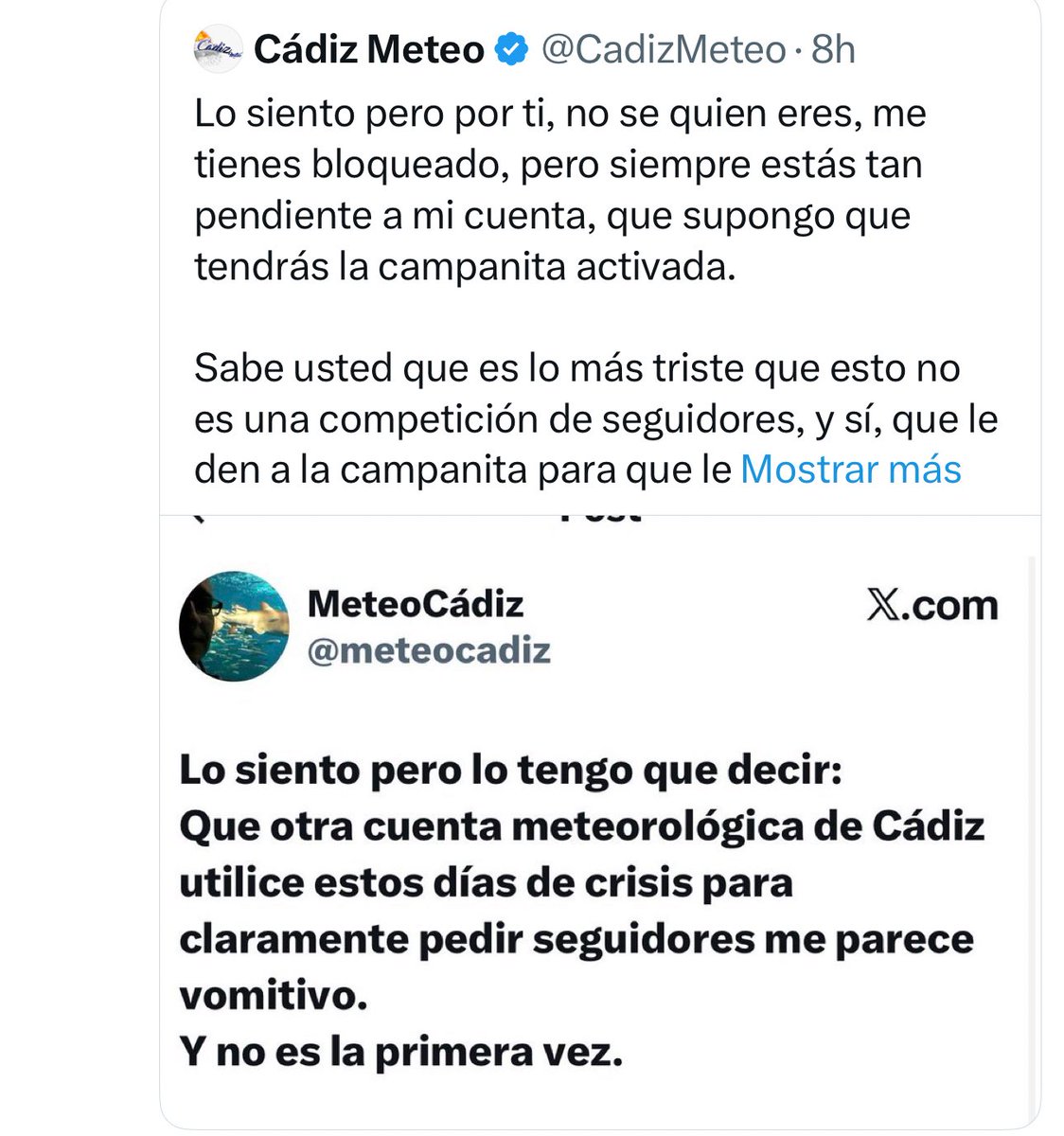 El levante y el poniente en Cádiz