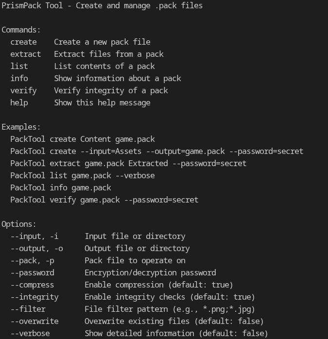 shmellyorc's tweet photo. Improved packer. 1st Image is packing using an cli tool I made. It has a ton of settings. 3rd image shows that. 2nd image I am verify the file. #gamedev #indiedev #csharp #tooling #showcase #AESGCM #LZ4 #clitool #portfolio https://t.co/OKrwRxhJYg