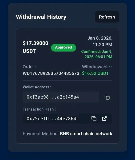 JustineCrypt's tweet image. Bittoken do pay 16th of every month.

 all your points will be converted to $Btt token and you can sell it immediately on the p2p page if you have done your KYC!

bittokenapp.com/register?ref=4…