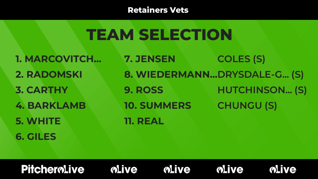 RetainersV's tweet photo. Today's Retainers Vets team selection #Pitchero
https://t.co/Kdzr9wAV4U https://t.co/EPwuQGFa4L
