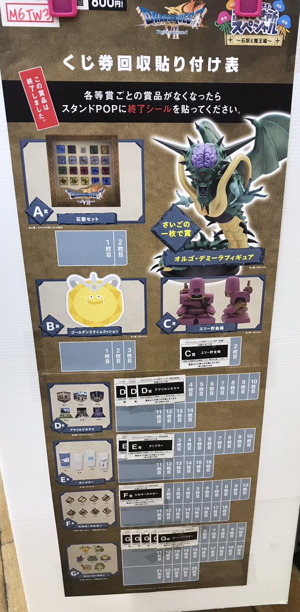 くじ 消化情報】 #ドラゴンクエスト ふくびき所スペシャル ～石版と