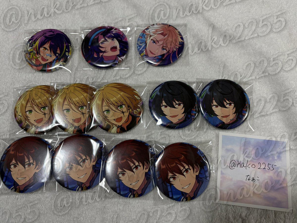 交換】あんスタ コレクション缶バッジ Oct. idol 譲 忍/颯馬/嵐/藍良
