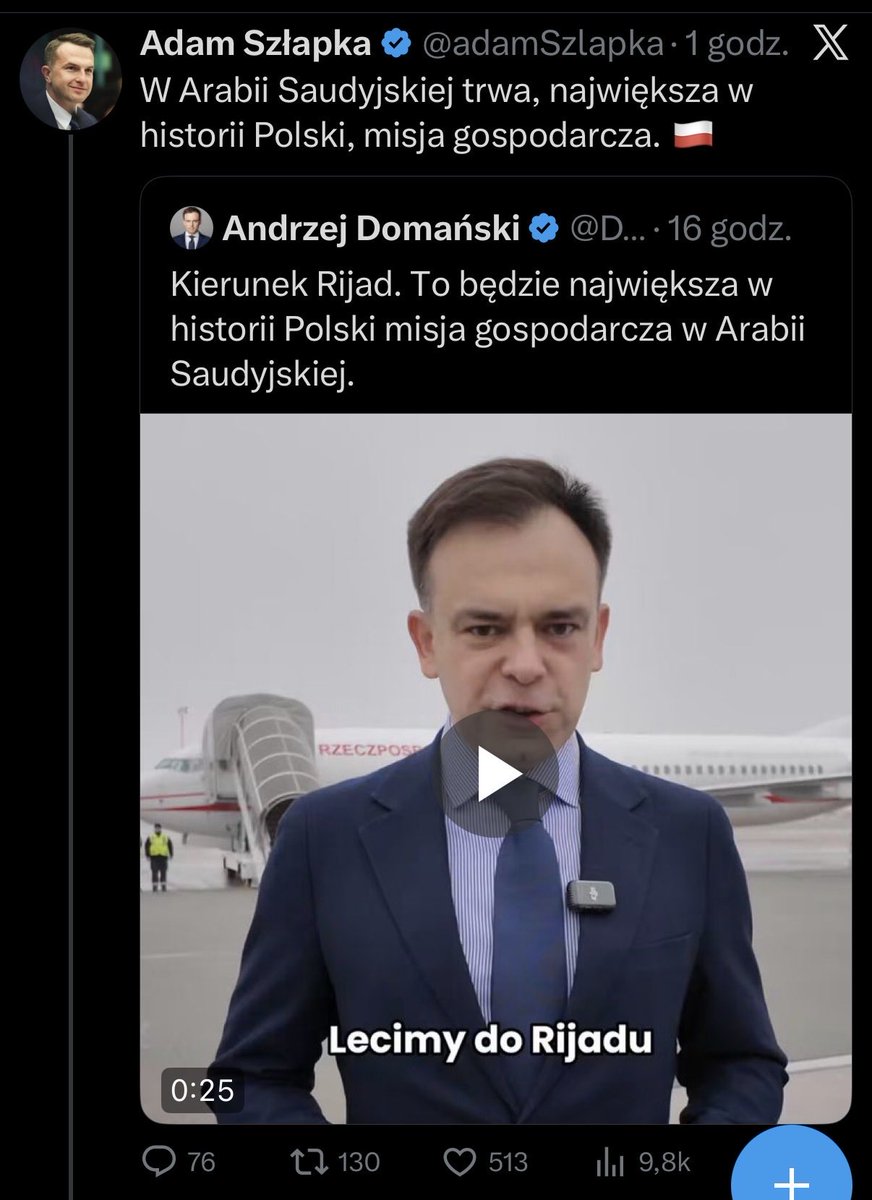 Jeszcze w 2022, gdy rządził <a href="/MorawieckiM/">Mateusz Morawiecki</a>, to Arabia Saudyjska była dla <a href="/adamSzlapka/">Adam Szłapka</a> straszliwym „kumplem Putina”. 

A dziś proszę, jak się cieszy, że robimy z nimi „największe w historii” interesy.

I pomyśleć, że Szlapka jest tak wysoko w strukturach państwa🤡