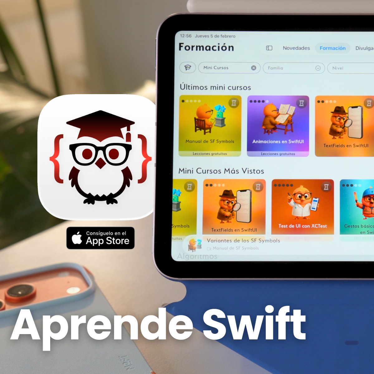 Be Native es una plataforma donde no importa si llevas 0 o 10 años con Swift. Podrás empezar desde el principio o estar al día de las novedades y actualizarte como desarrollador senior 🎓
🔗 Pruébala ahora: apps.apple.com/es/app/be-nati…