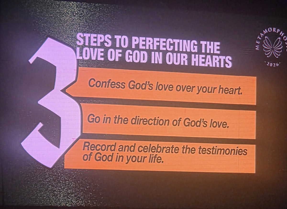 elevationMD's tweet image. Steps to perfecting the love of God in our hearts

#PerfectedinLove
#SundaysAtTEC
#ElevationMD