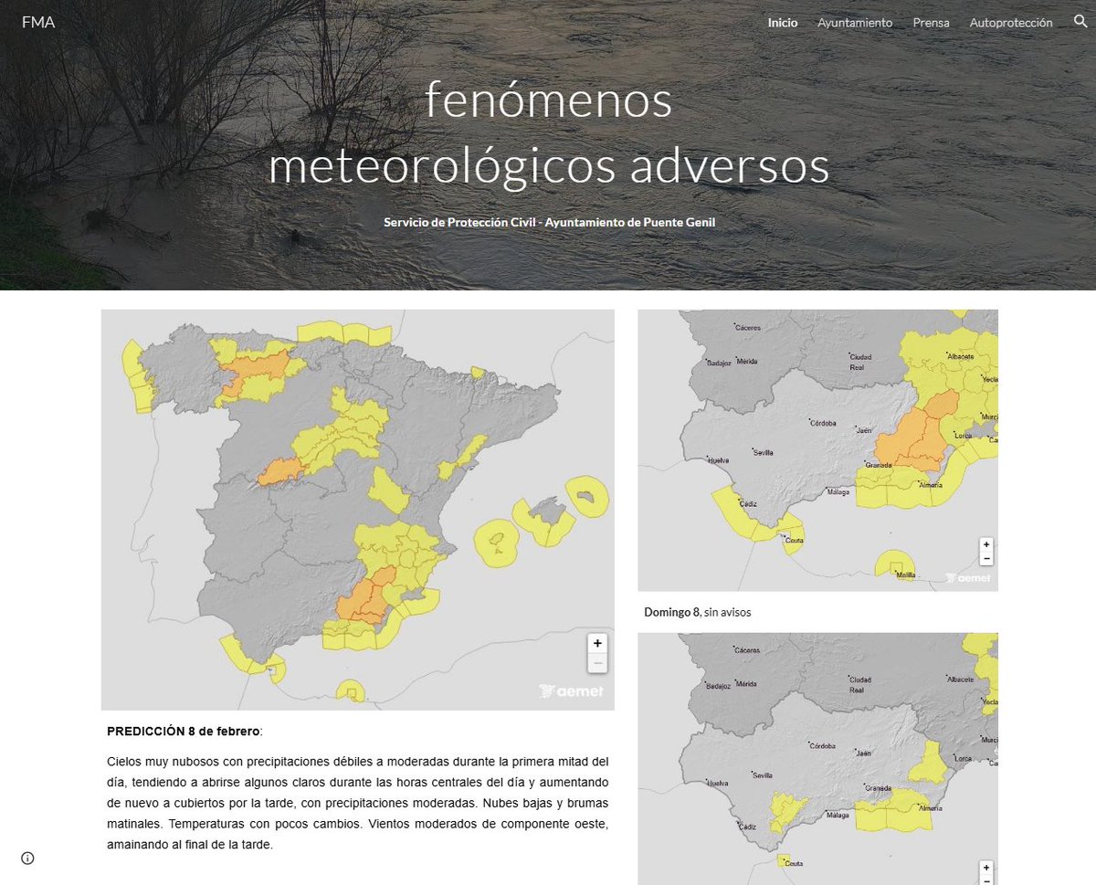 Dia más tranquilo, SIN avisos por meteorología adversa, pero no bajemos la guardia