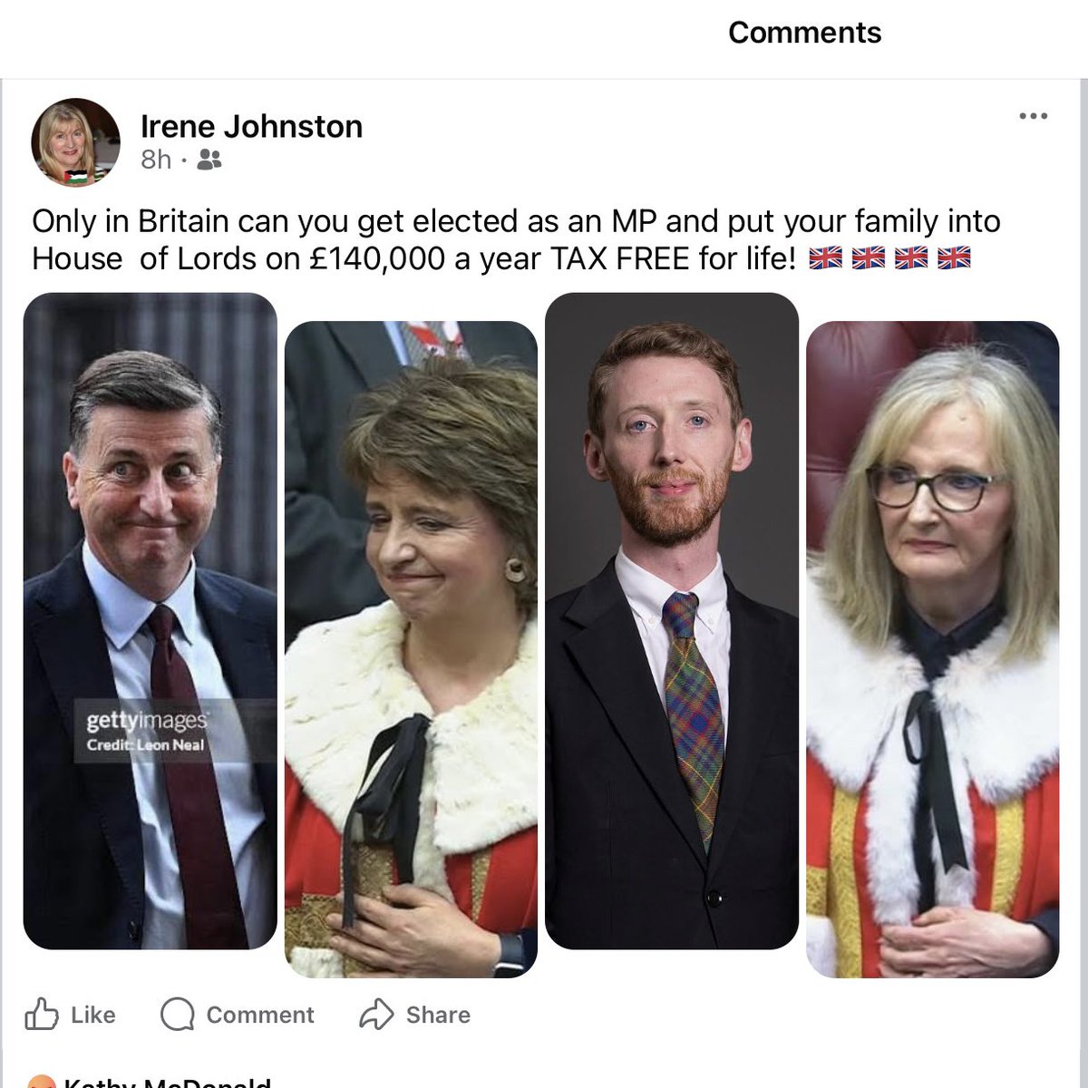 irene89383961's tweet photo. @Prae54Rae @MaureenFairgri1 #LabourSleaze 🇬🇧🌹🇬🇧 #LabourOUT #bbclaurak @uklabour only serving themselves #StarmerResign #AngelaTaxDodger #Angela #unionbashing #BirminghamStrike https://t.co/PqPIgenfZe