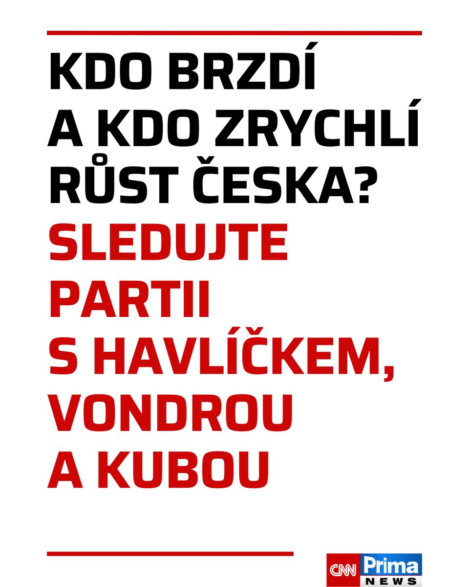 CNNPrima's tweet photo. Sledujte Partii Terezie Tománkové: https://t.co/jnszp9r35x https://t.co/uT2oWNYiOb