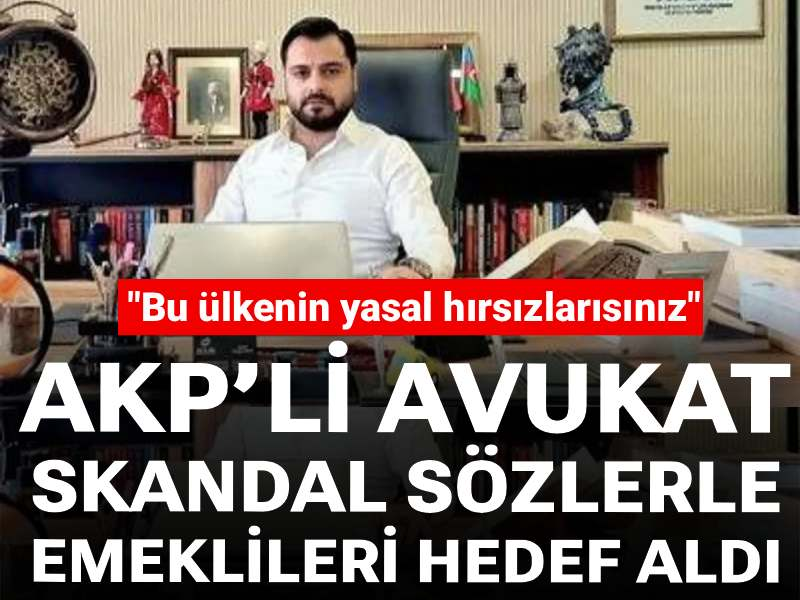 "Bu ülkenin yasal hırsızlarısınız"

AKP’li avukat skandal sözlerle emeklileri hedef aldı!

halktv.com.tr/gundem/akpli-a…