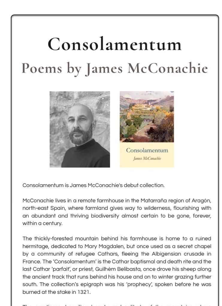 blackboughpoems's tweet photo. ‘As autumn furled the
summer’s blistered sails,
fine glass of holy gold,
the bottled song of nightingales.’

James McConachie, from
‘Consolamentum’.

https://t.co/O89QT0R98D https://t.co/OP40CcWCHo