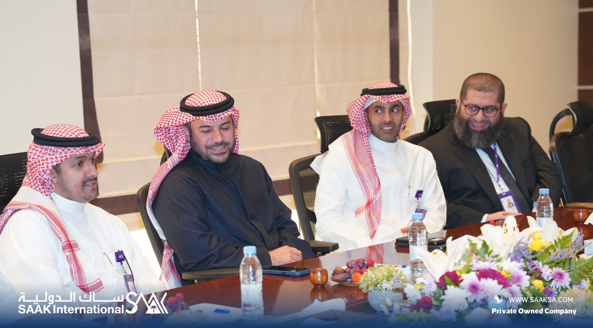 saakcompany's tweet photo. استقبلت شركة ساك الدولية المهندس غسان الظبي @galdhabi، مدير عام مبيعات وتطوير الأعمال لقطاع وزارة الدفاع والحرس الوطني في شركة @stc_ksa والوفد المرافق له، حيث كان في استقبالهم الرئيس التنفيذي لشركة ساك الدولية مشعل بن خالد بن حثلين @mkhethlain، وذلك في إطار تعزيز الشراكة الاستراتيجية وبحث سبل تطوير الأعمال والتعاون المشترك بين الجانبين.

وجرى خلال الزيارة مناقشة عدد من الموضوعات ذات الاهتمام المشترك، واستعراض الفرص المتاحة لتوسيع نطاق التعاون في مجالات توطين الصناعات والخدمات اللوجستية، بما يسهم في تحقيق الأهداف الاستراتيجية للطرفين، ودعم مسيرة التحول الرقمي وتطوير الحلول التقنية.

وأكد الجانبان خلال اللقاء أهمية توحيد الجهود وتبادل الخبرات، بما ينعكس إيجابًا على تطوير الخدمات وتحقيق قيمة مضافة مستدامة، مع الاتفاق على مواصلة التنسيق وعقد لقاءات لاحقة لمتابعة ما تم بحثه.

وتأتي هذه الزيارة ضمن حرص الطرفين على بناء شراكات فاعلة تسهم في نمو الأعمال وتعزيز مكانة القطاع محليًا وإقليميًا في مجال المنظومات الدفاعية.

SAAK International received Eng. Ghassan AlDhabi @galdhabi, General Manager of Sales and Business Development for the Ministry of Defense and the National Guard sector at @stc_ksa, along with the accompanying delegation. They were welcomed by the Chief Executive Officer of SAAK International, Mishal bin Khalid bin Hethlain @mkhethlain, as part of efforts to strengthen the strategic partnership and explore opportunities for business development and mutual cooperation between the two parties.

During the visit, a number of topics of mutual interest were discussed, and potential opportunities to expand collaboration in the areas of industry localization and logistics services were reviewed, contributing to the achievement of shared strategic objectives and supporting digital transformation and the development of technical solutions.

Both parties emphasized the importance of aligning efforts and exchanging expertise in a manner that supports service development and delivers sustainable added value. They also agreed to continue coordination and hold follow-up meetings to advance the matters discussed.

This visit reflects the commitment of both parties to building effective partnerships that support business growth and strengthen the sector’s position locally and regionally in the field of defense systems.
#ساك_الدولية #مشعل_بن_خالد_بن_حثلين
#تطوير_الأعمال #توطين_الصناعة
#الصناعات_الدفاعية

#SAAKInternational #Mishal_bin_Khalid_bin_Hethlain
#stc #IndustryLocalization
#DefenseIndustries