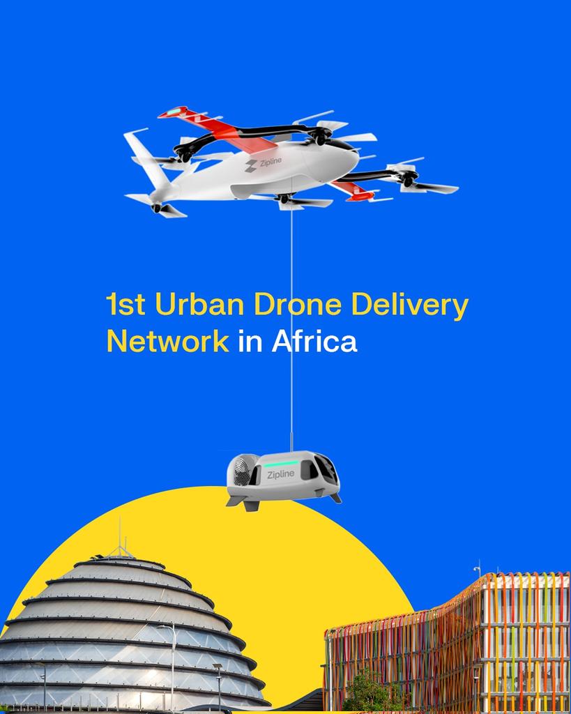 RWANDA

Building on its 2016 breakthrough as the first nation to deploy national medical supply drones, Rwanda now leads again becoming the first country to achieve a nationwide autonomous drone delivery system, including Africa’s first urban rollout. #FactsOnRwanda