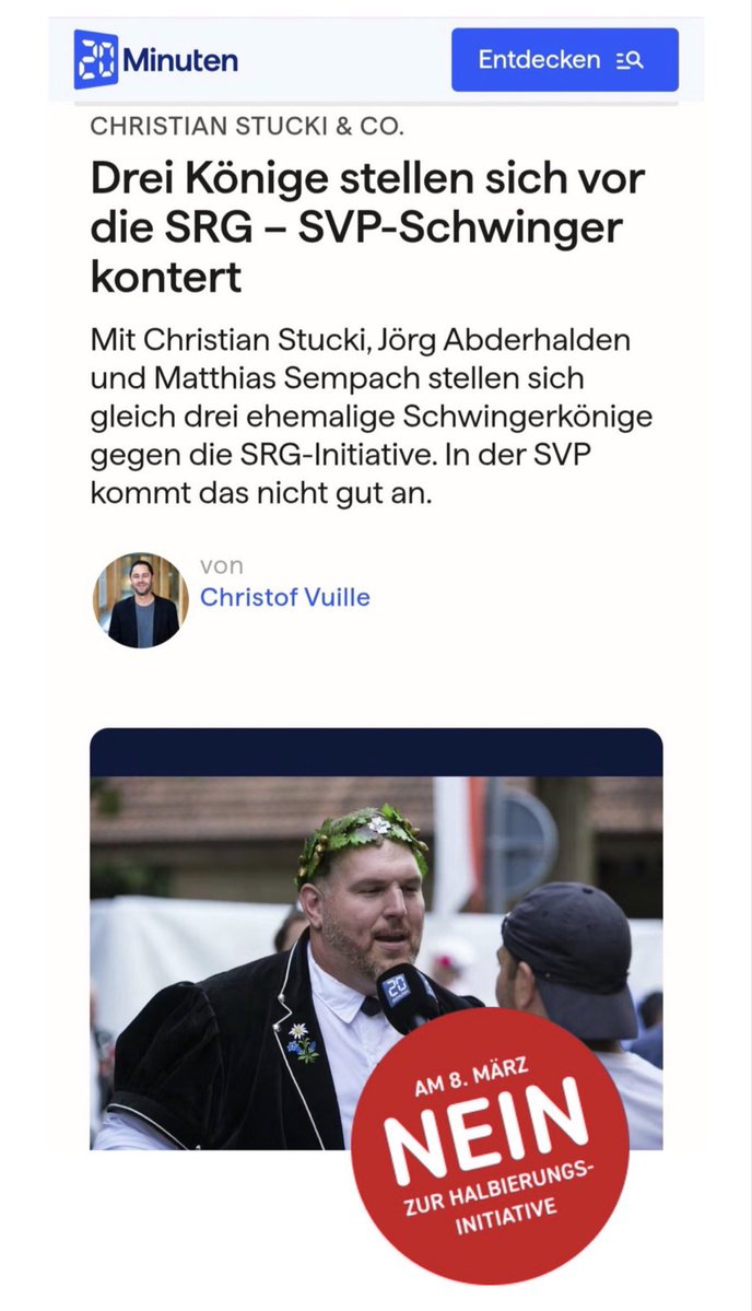 perronx30's tweet image. Auch #Schwinger erkennen den Wert der SRG für ihren Sport.
#Halbierungsinitiative 
#HalbierungsinitiativeNEIN 
#SRGInitiative