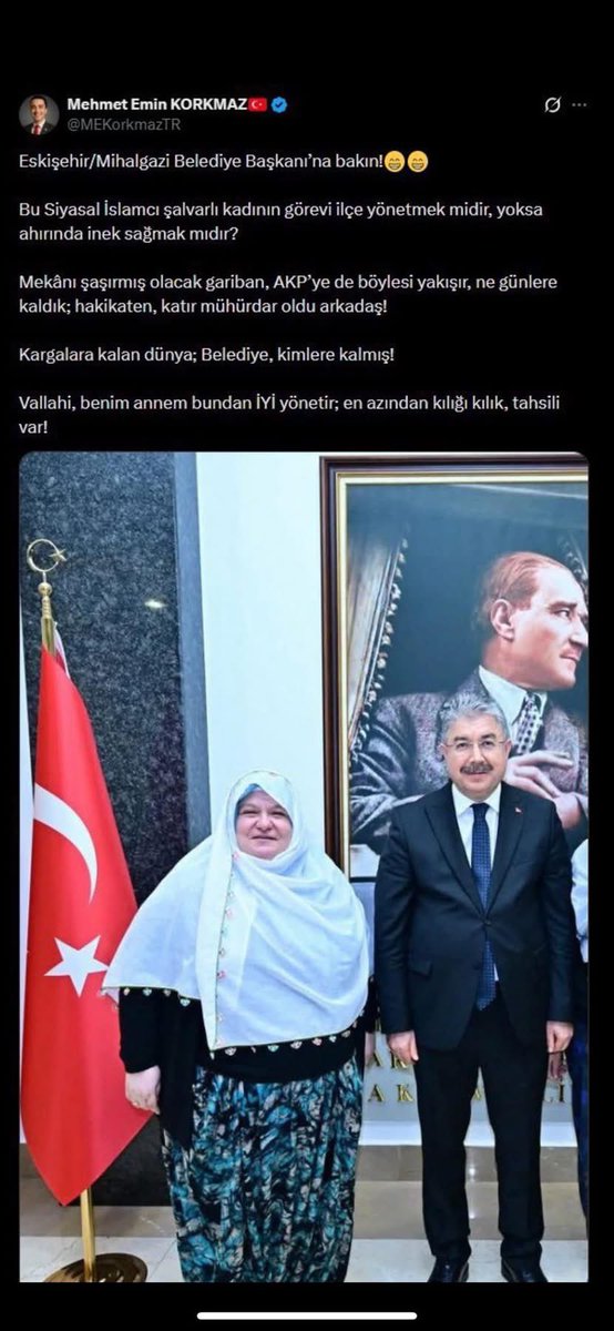 Bir dönem kadınların kimliği kılık kıyafet üzerinden sorgulandı; ne yazık ki başörtülü kadınlara yönelik bu bakış açısı bugün hâlâ sürdürülmek isteniyor. Her biri bizim baş tacımız,bu çirkin bakış açısına yazıklar olsun…
İyi ki Recep Tayyip Erdoğan Var🤲