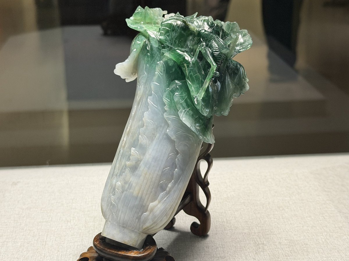 台湾の国宝、白菜翡翠を貸し切りで鑑賞。 やはりスーパースターなので