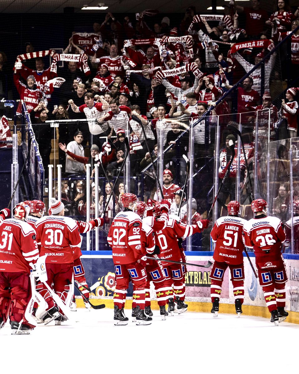🔴⚪️-Det bästa stödet, det rödvita stödet
Tack till alla som följde med till Dalarna och hämtade 3 poäng #timraik