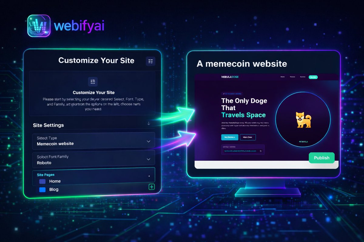 Webifyaii's tweet photo. Building a website used to be harder
than launching a token
that wasn’t innovation
that was a bug
fixed.
#Solana #SolanaEcosystem #SolanaBuilders #SolanaDegens #SOL #SolanaDev
#CryptoTwitter #CT #CryptoBuilders #Web3Builders
#WebifyAI #BuildInPublic #OnChain #Web3 #AI #AIBuilders #Decentralized