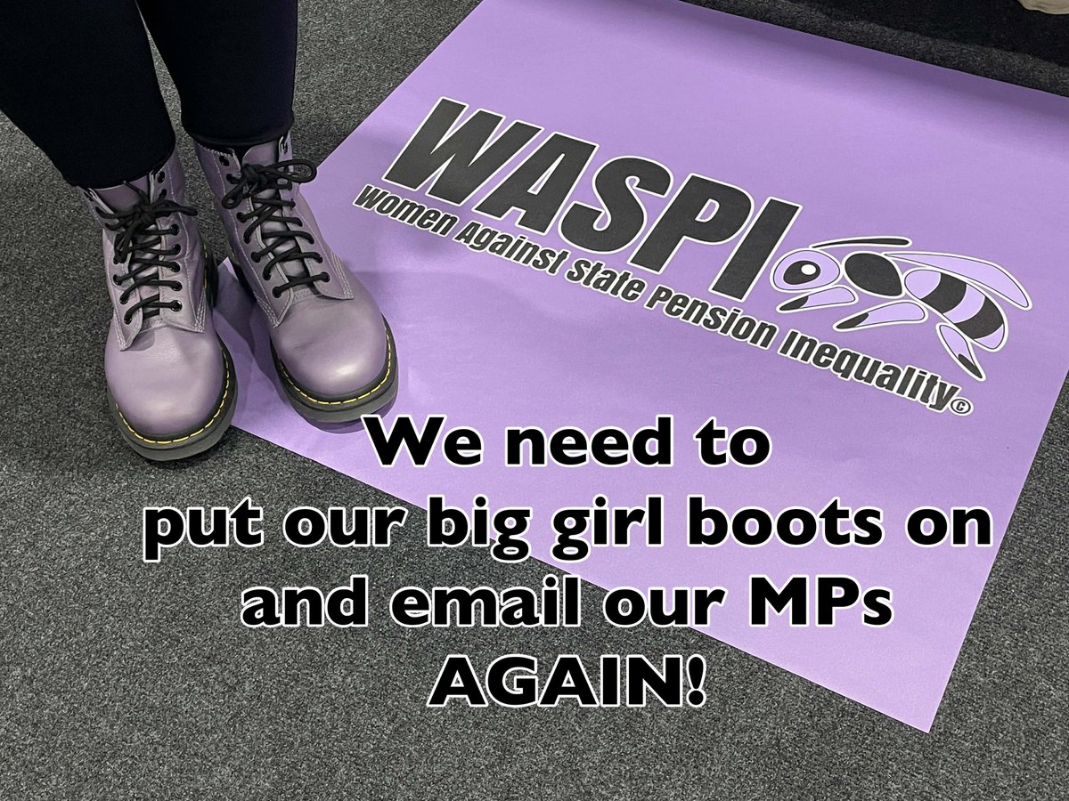 Email your MP with our updated template letter on our interactive map waspi.co.uk/getting-involv… Please encourage friends and family, and colleagues at work to support the WASPI women.  #notgoingaway  #JusticeForWASPIWomen