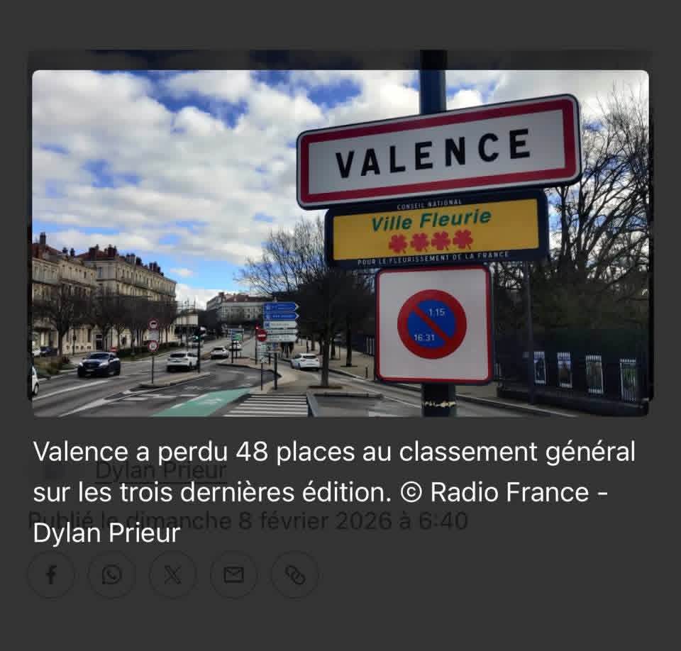 FlorentMejean's tweet photo. 📉 –48 places pour Valence au classement général des villes où il fait bon vivre.
Insécurité en hausse, qualité de vie en baisse : le résultat de la politique du maire et de sa majorité municipale #Valence https://t.co/NFVx2R8Ey2