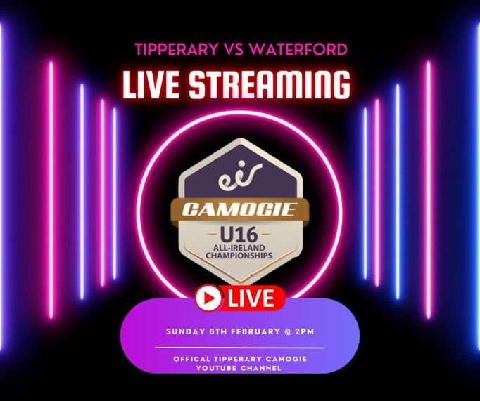 deisecamogie's tweet image. Today our U16 squad and management will start their All Ireland campaign with round 1 against Tipperary in the Ragg. With great news we announce this match can be live streamed below. 
#Supermacs #dungarvantransport #Concast

youtube.com/@tipperarycamo…