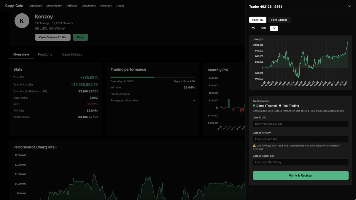 CopyCoinGlobal's tweet photo. Are you tired of the crypto slide?

Now it's time to trade like a pro. With copycoins, you can sync your portfolio with the top 1% of Binance traders.

🔹 0% profit share / no fee
🔹 Run immediately
🔹 Proven Smart Money Data

Don't just look at the chart, but watch the winner.

#Copycoin #TradingBot #CryptocurrencyAlpha #Web3 #Altcoin #bitcoin #Crypto #CopyTrading