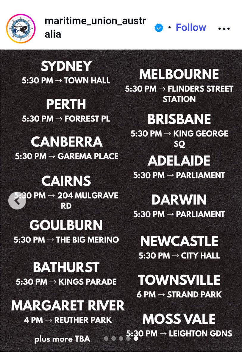 Fantastic to see MUA will be attending Sydney's rally tomorrow

More unions need to join them- need to stand against <a href="/ChrisMinnsMP/">Chris Minns</a> draconian anti -protest laws

To exert the right to march for workers compensation and against unpaid overtime
<a href="/AEUfederal/">AEU</a> 
<a href="/unionsnsw/">Unions NSW</a> 
<a href="/TeachersFed/">Teachers Federation</a>