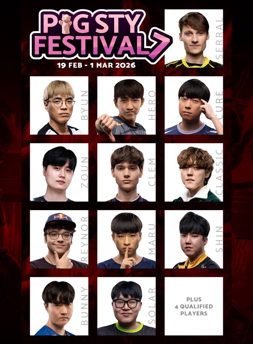 Here are our invited players for PiGFest 7.0! Qualifiers for the remaining 4 spots will be held this week. Prize pool close to $4,000 already and there's still 3 more weeks of fundraising!