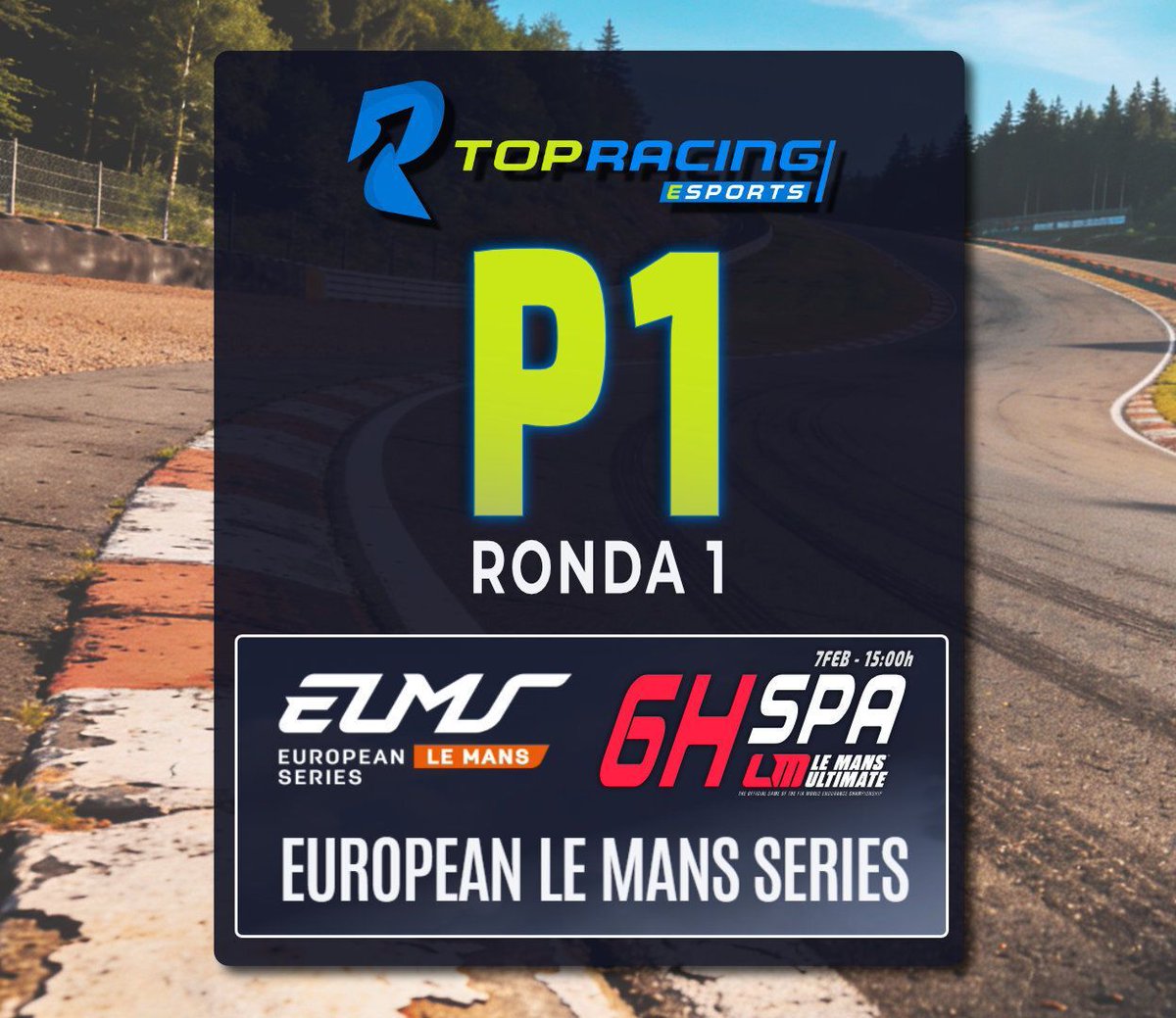 ¡Victoria de prestigio en el debut de las ELMS! 🏁 

Dominio absoluto en Spa para llevarnos el P1 en una de las divisiones más exigentes por SoF. El ritmo ha sido de otra galaxia. 🌌 El trabajo en setup y estrategia da sus frutos. 🧠

¡Enhorabuena Equipo!

#TopRacing #Simracing