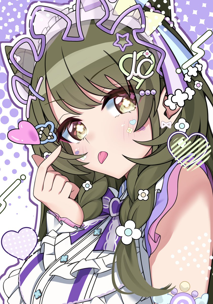💜🫰🏻💜
#シャニマス #七草にちか