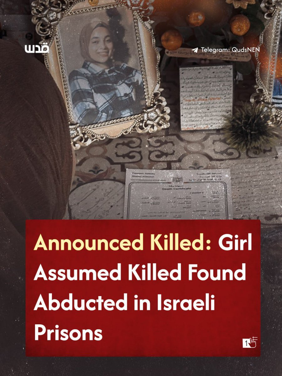 After nearly two years of anguish, Palestinian mother Tahreer Abu Madi discovered that her daughter, Malak Abu Madi, a nursing student, is alive in Israeli detention, overturning the family's belief that she had been killed, a belief that had even led to the issuance of a death