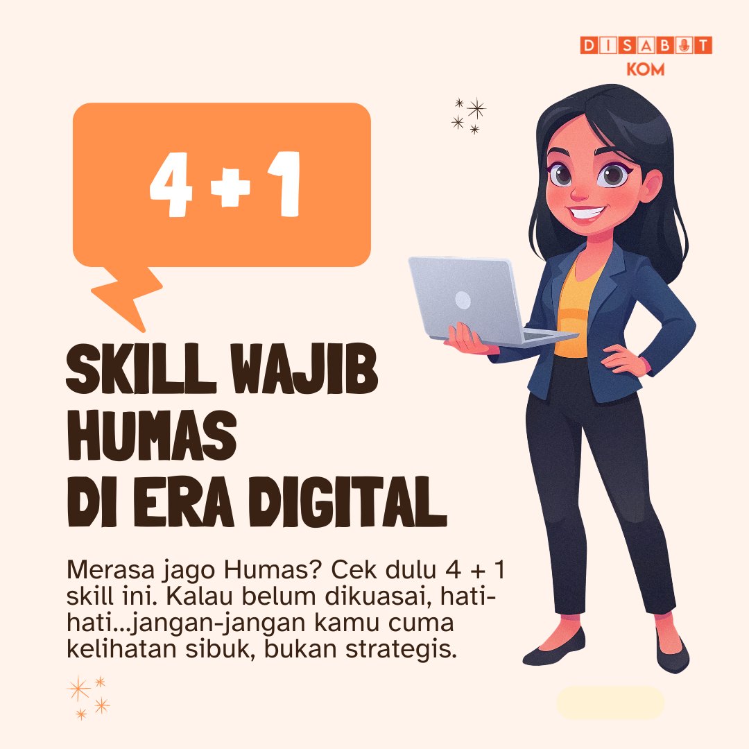 Humas era digital bukan cuma urusan rilis &amp; media.
Hari ini Humas berhadapan langsung dengan publik, algoritma, emosi, dan krisis yang bisa viral dalam hitungan menit. Skill Humas harus naik level. Bukan reaktif, tapi reflektif. Simak di youtu.be/Dkspx27oSKc?si…