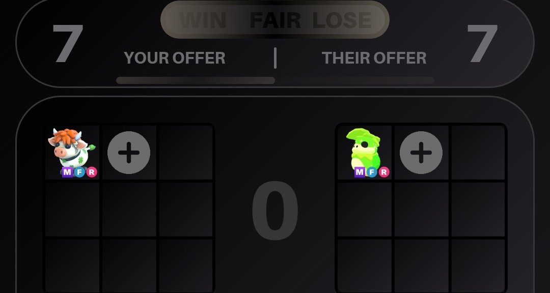 Would any1 like to do this trade w me? 

(I'm left)
I'm not a fan of clover cow 😔🙏