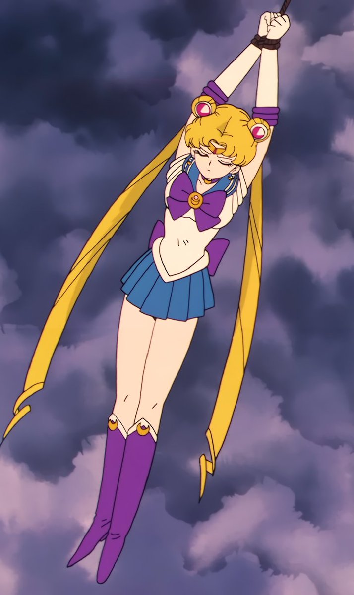 p91MJ3's tweet photo. 〈美少女戦士セーラームーン 33話〉
 偽物だけどこの手のアニメで中々見られない絵面で良い https://t.co/tyQkX0tSpP