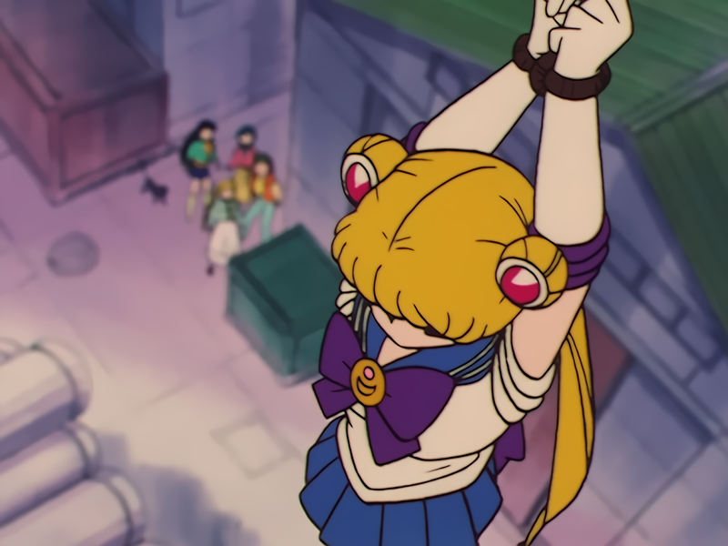 p91MJ3's tweet photo. 〈美少女戦士セーラームーン 33話〉
 偽物だけどこの手のアニメで中々見られない絵面で良い https://t.co/tyQkX0tSpP