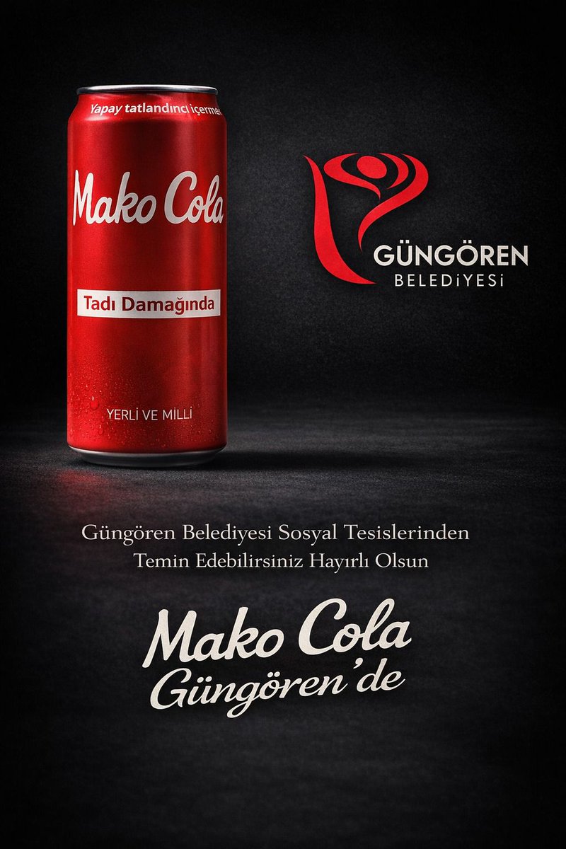 Güngören Belediyemizn Sosyal Tesislerin'den
 Mako Cola'larımızı Temin Edebilirisniz 

Yapay Tatlandırıcı İçermez 
%100 Şeker Pancarından Üretildi
Yerli ve Milli 

#istanbul #türkiye #milliveyerli #cola #bizim #colamız #bizim #tadımız