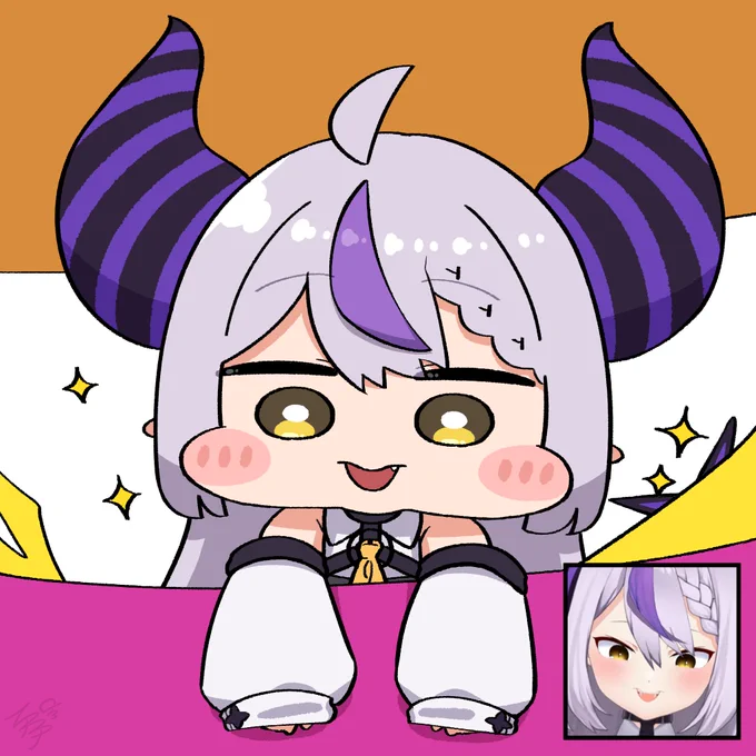#laplus_artdesu こないだのショート動画に出てきたこの口が可愛かった