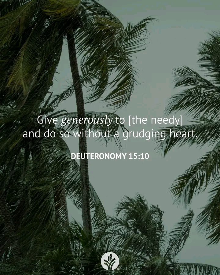 A gentle reminder in a noisy world.

Give generously. Not out of pressure, not out of guilt but with a willing heart. 🤍 Generosity isn’t about surplus. It’s about willingness.
God sees the posture behind the gift.

Happy Sunday CT ✝️