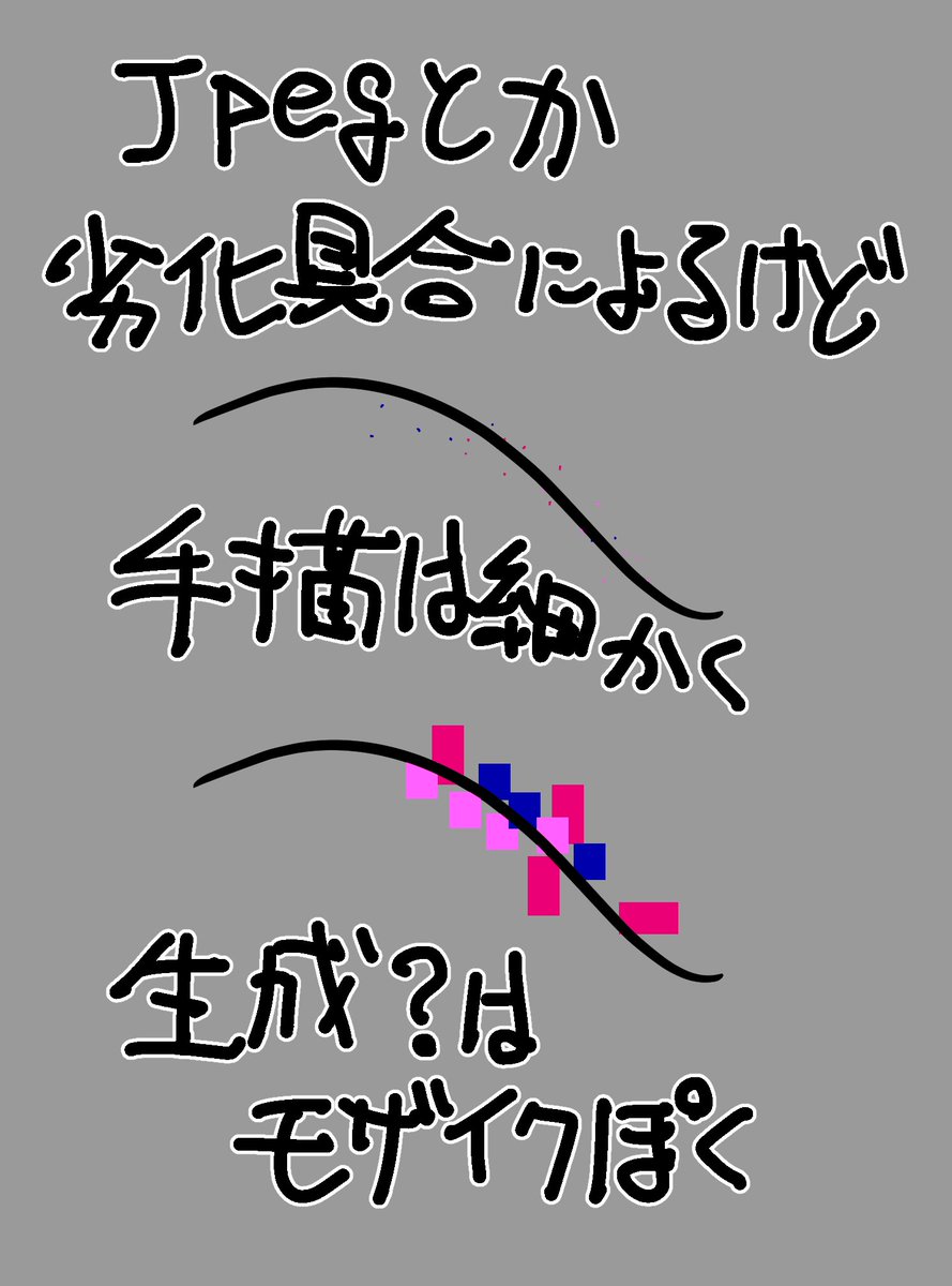 ワンポイントで色入れてるわけでもない白黒絵にそういうの出る理由ってなんだろうね 