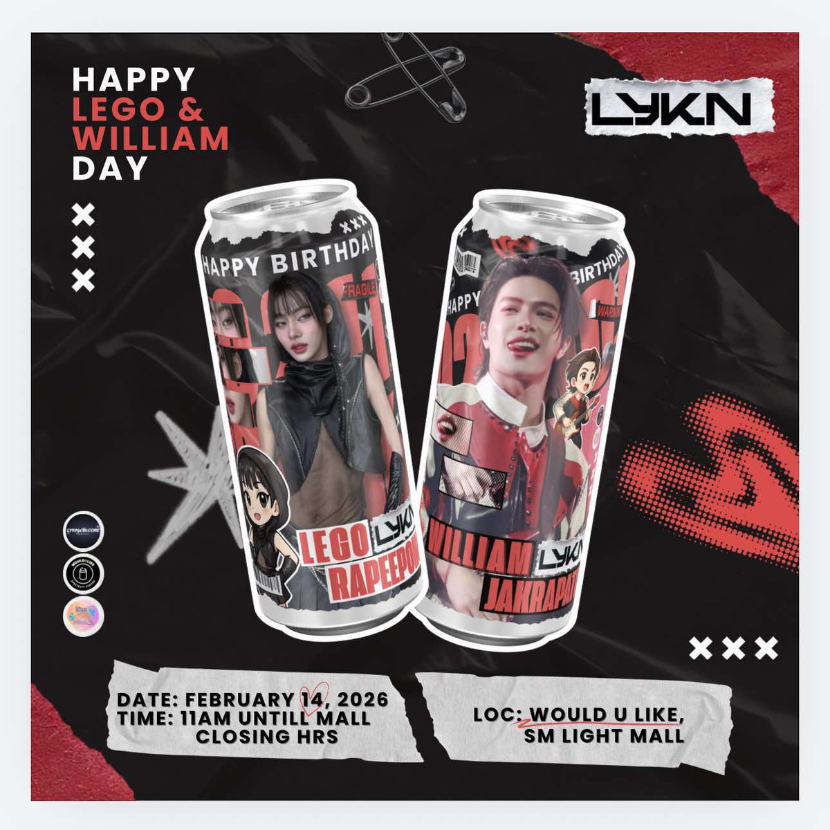 kixxhimnotMiina's tweet photo. It here~
Come join us on the 14th for Lego's and William's birthdayyyyy. A simple can event for our LYKN babies 🐺
See you? 🤭
In collab with @lyknxblcore
There'll be special freebies for the first 35 attendees 🤗
#LYKN #williamjpk #lego_rapeepong https://t.co/sCXMSpGrgH