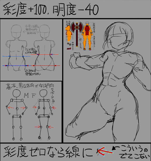 ワンポイントで色入れてるわけでもない白黒絵にそういうの出る理由ってなんだろうね 