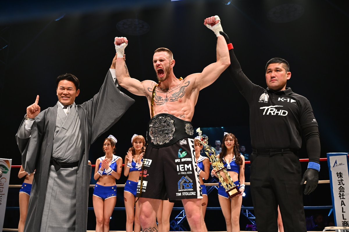 K-1 2.8 代々木第二（レポ/-90kgトーナメント）：ドイツの身長2mの新鋭ルーカス・アハテルバーグ、サッタリらを3連続1R KOし優勝。須藤元気P「ターザンとのタイトルマッチが見たい」 boutreview.com/3/reports/item…