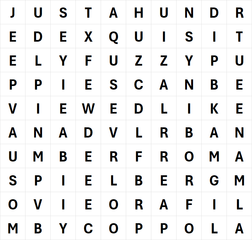 BakeBakePi's tweet photo. Trying to solve the Mr Beast "MILLION DOLLAR PLAYLIST" puzzles.
Translated the dogs into text using the Venn diagram, but "ADVLRBA" doesn't make sense.
"Just a hundred exquisitely fuzzy puppies can be viewed like an ADVLRBA number from a Spielberg movie or a film by Coppola" https://t.co/xHyOV7JasA
